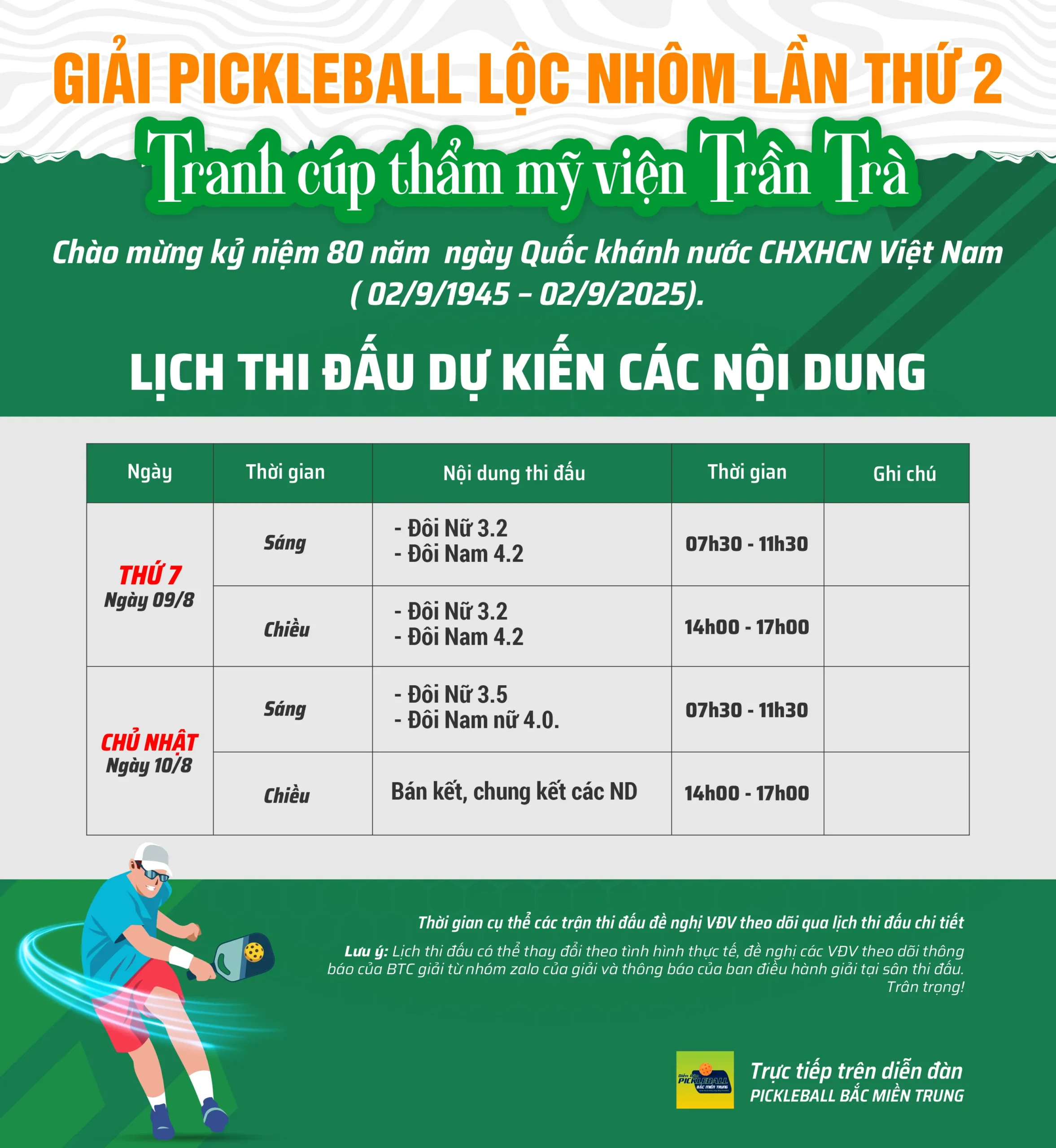 Giải Pickleball Lộc Nhôm